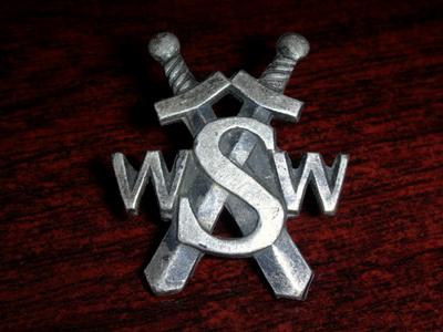 Badge of the the comunist military counter-intelligence service (WSW), which transformed into military information service (WSI) in 1990