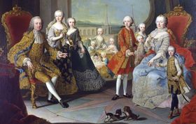Maria Theresa with family