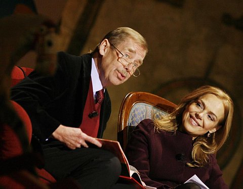 Václav Havel mit Frau Dagmar 