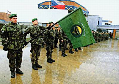 Soldats tchèques de la KFOR à Kosovo