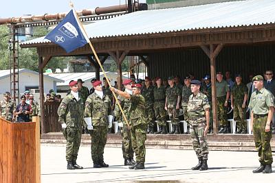 Cérémonie à la base Camp Ville, photo: www.army.cz