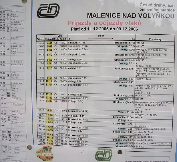 Fahrplan - jízdní řád (Foto: www.wikimedia.org)