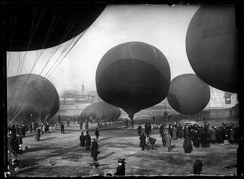 Concurso de globos en Madrid, 1913