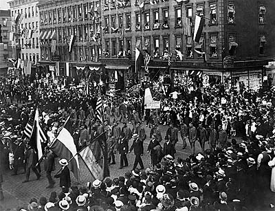 1918, May 25 - March from Sokol NY to Carnegie Hall, photo: www.sokolnewyork.org