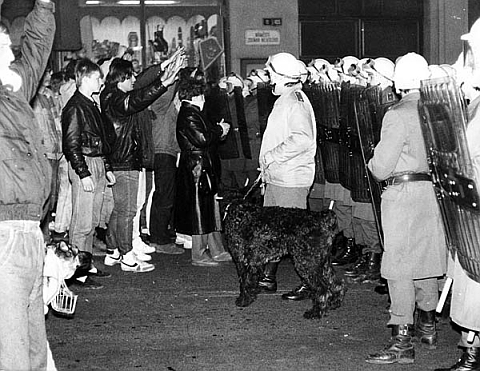 The protests in Teplice, November 11-13 1989, photo: Archive of Pavel Žáček, www.ustrcr.cz