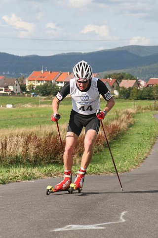 Lukáš Bauer, MČR v běhu na kolečkových lyžích, foto: www.lukas-bauer.cz