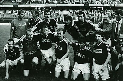 Sparta Prague, Ivan Hašek is the third from the left in the first row, photo: www.sparta.cz
