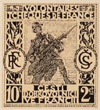 Návrh známky - Čeští dobrovolníci ve Francii (F.Kupka, 1916 - 1918)