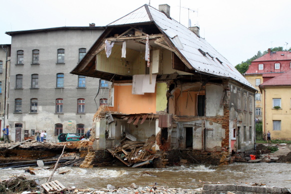 Hochwasserschaden (Foto: www.vlada.cz)