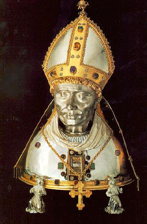 A reliquary bust of St. Adalbert