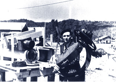 Zdenek Kopal preparing for the solar eclipse in Japan 1936, photo: www.litomysl.cz
