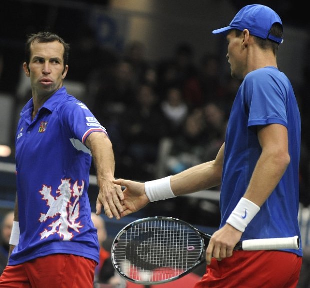 Radek Štěpánek y Tomáš Berdych, foto: ČTK