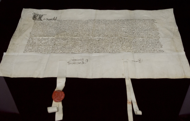 Le traité d'amitié tchéco-français de 1464, photo: ČTK Le traité d'amitié tchéco-français de 1464, photo: ČTK