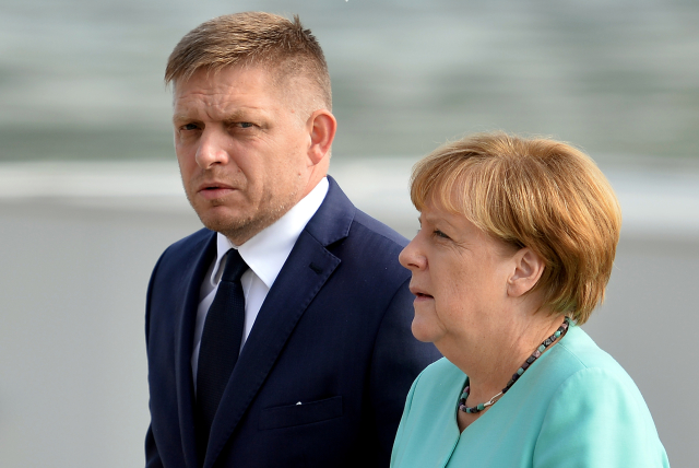 Robert Fico, Angela Merkel, photo: CTK Robert Fico, Angela Merkel, photo: CTK