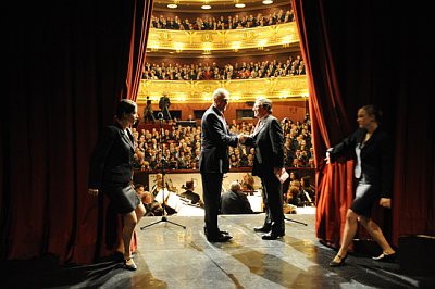 Mirek Topolánek et José Manuel Barroso, photo: www.eu2009.cz