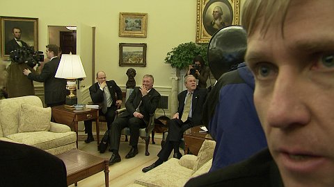 Mirek Topolánek a George Bush ve filmu