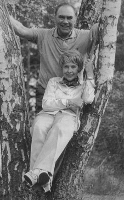 Anny Ondra et Max Schmeling dans leur jardin (années quatre-vingts)
