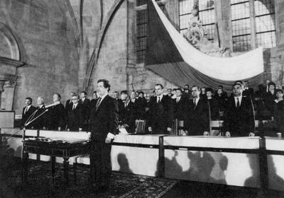 Nuevo presidente checoslovaco, Vaclav Havel