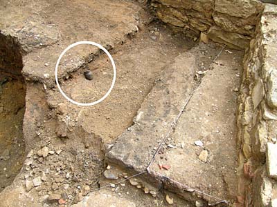 The place where the treasure was discovered