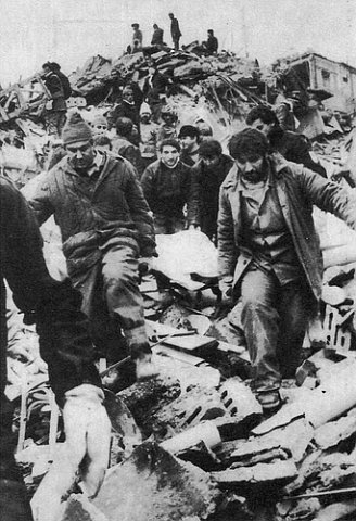 Le tremblement de terre en Arménie, 1988