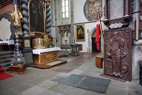 Losa sepulcral de Tycho Brahe