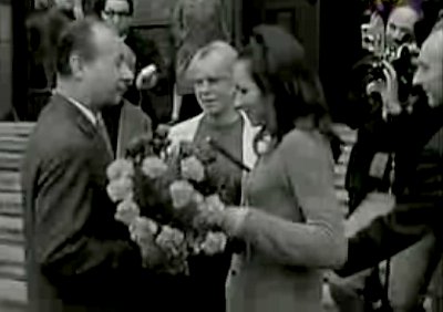 Alexander Dubček et la chanteuse Marta Kubišová
