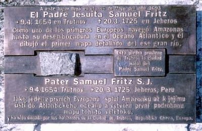 Gedenktafel zu Ehren von Samuel Fritz