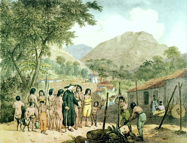 Jesuiten haben die Tapuyos-Indianer christianisiert