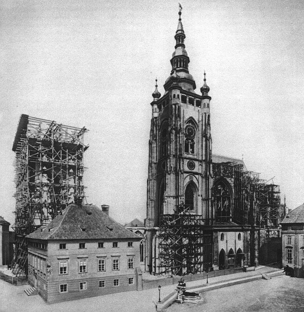 Veitsdom am Ende des 19. Jahrhunderts