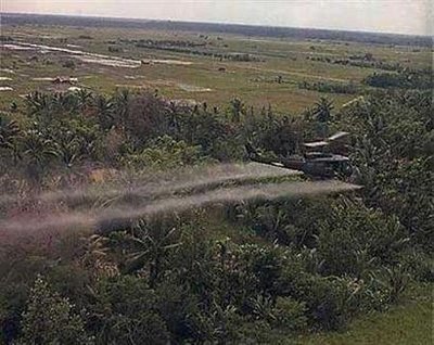 US helicopter sprays agent orange