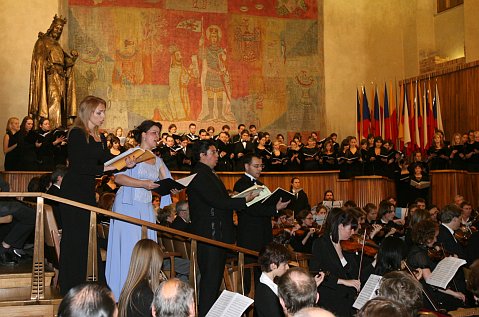 El coro de Universidad Carolina