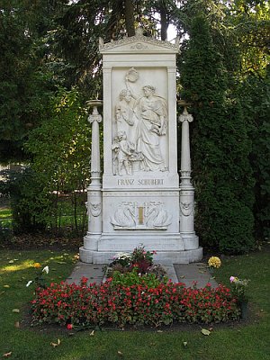 Schubert's grave in Vienna