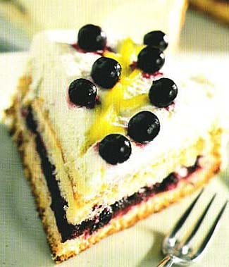 Tarta con grosella negra