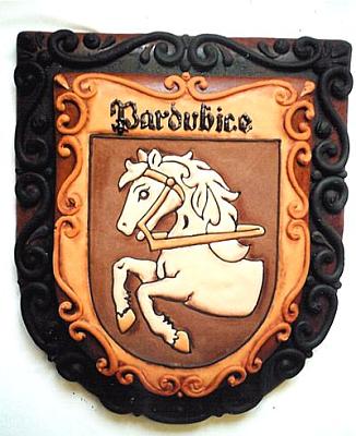 The gingerbread coat-of-arms of Pardubice town