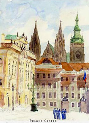 Prague Between History and Dreams - illustrated by Barbara Froula