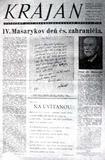 Titulní strana časopisu ČÚZ Krajan, vycházel 1932-1939 Titulní strana časopisu ČÚZ Krajan, vycházel 1932-1939