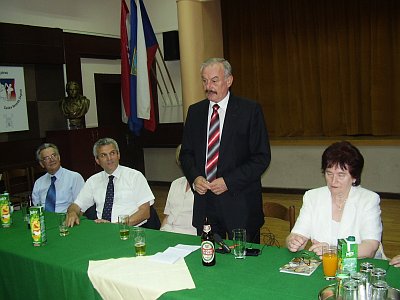 Přemysl Sobotka na oslavách 135. výročí založení České besedy