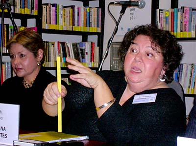 Dr Sandra Lopez-Quiroga Gomez and Ileana Fuentes, photo: Raul Sorrosa