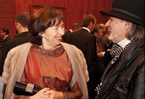 Livia Klausová, esposa del presidente Klaus, y Juan Braun, photo: Gentileza de Leaders Magazine