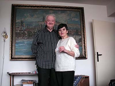 Josef Lesak and his wife