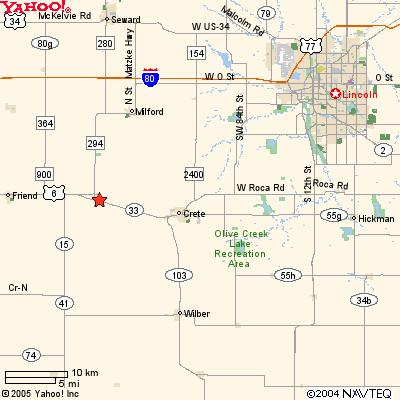 Highway 33 out of Dorchester, Nebraska