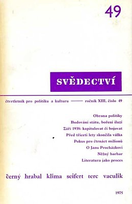 Zeitschrift Svědectví