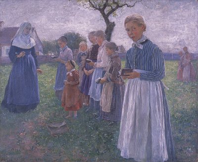 Adolf Hölzel: Im Klostergarten