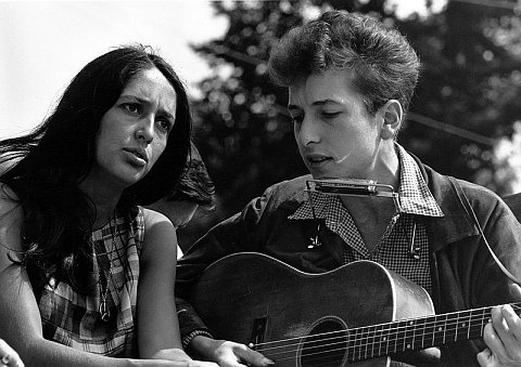 Joan Báez y Bob Dylan