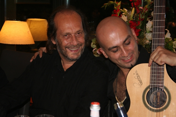 Shahab Tolouie con Paco de Lucía