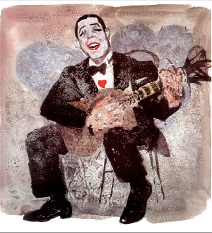 Carlos Gardel por Sábat