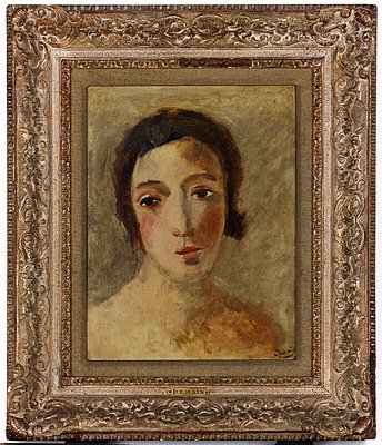 André Derain, 'Head of the young woman'