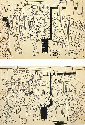 Adolf Hoffmeister, Le camp à Damigny, 1941