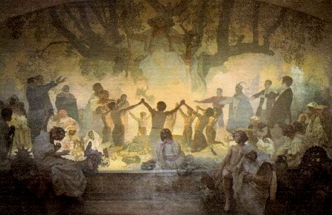 Slawisches Epos: Gelöbnis der Jugend unter der slawischen Linde