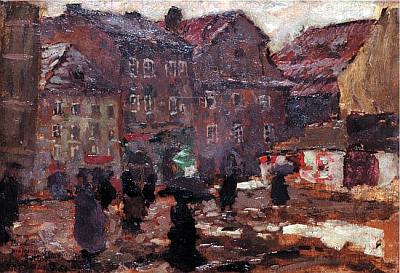 'Prague: Place de la Vierge', 1906